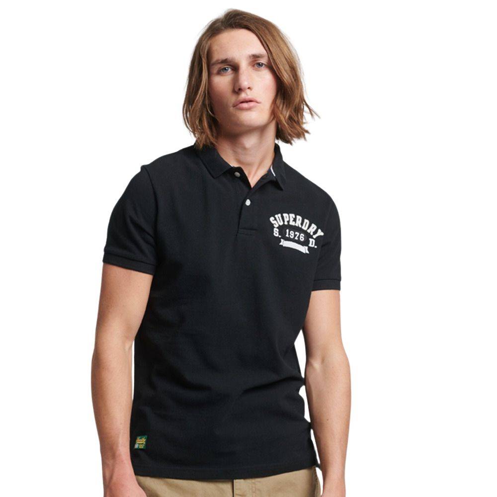 SUPERDRY SUPERSTATE APPLIQUE CLASSIC FIT POLO SHIRT