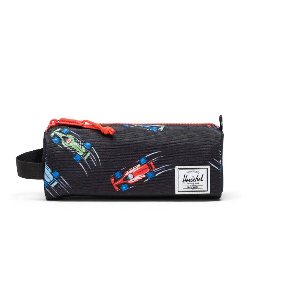 HERSCHEL SETTLEMENT PENCIL CASE LITTLE HERSCHEL RACE CARS