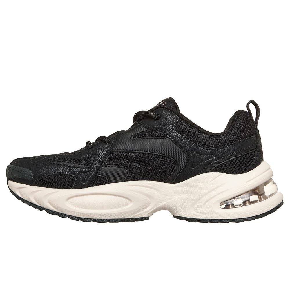 SKECHERS UNO RYZE DURALEATHER OVERLAYS AND MESH LACE UP FASHION SNEAKER
