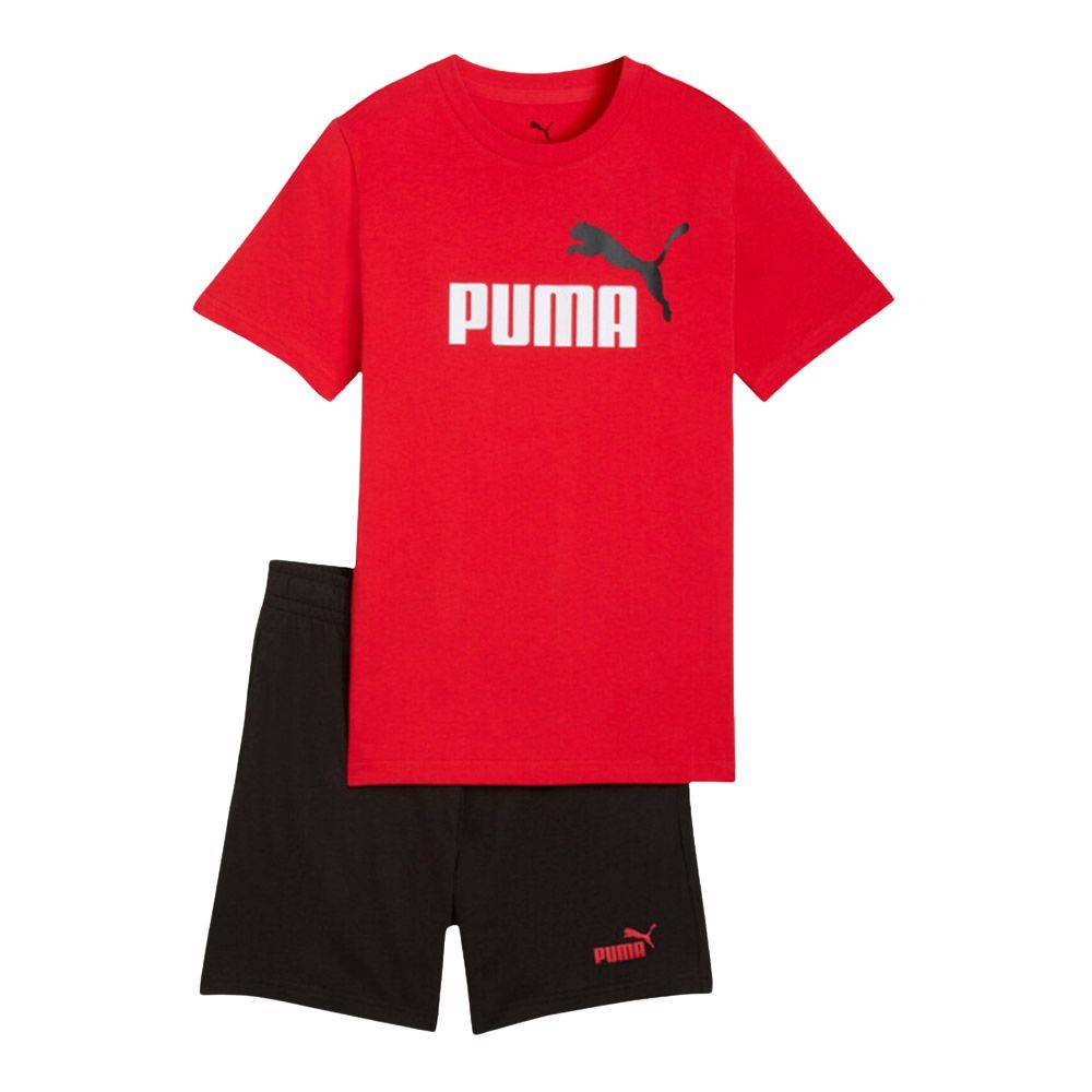 PUMA ESS 2 COLOR NO. 1 LOGO TEE AND SHORTS SET B