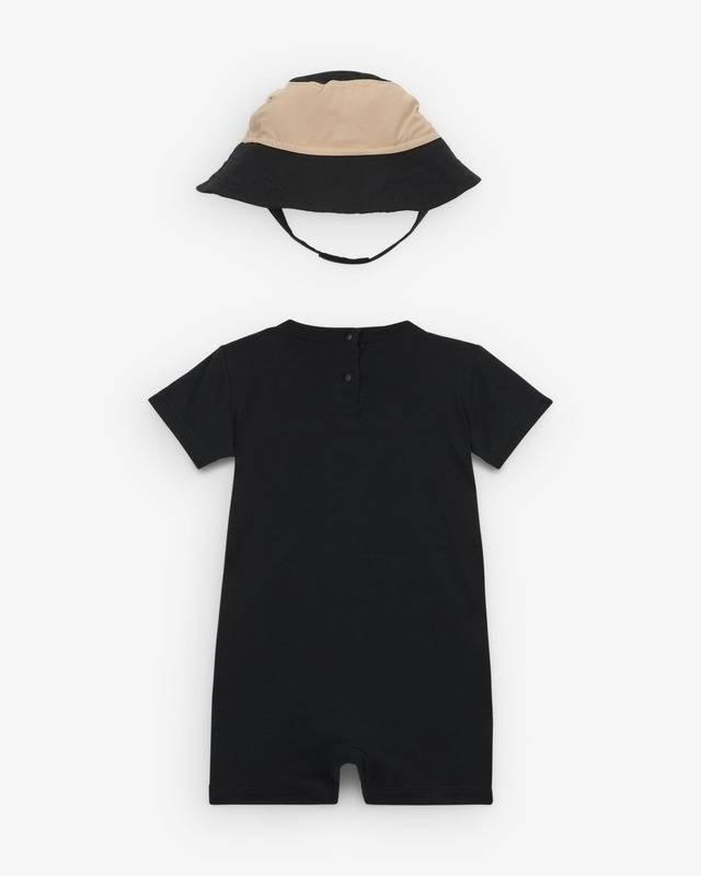 NIKE TODDLER B NSW PE ROMPER BKT HAT SET
