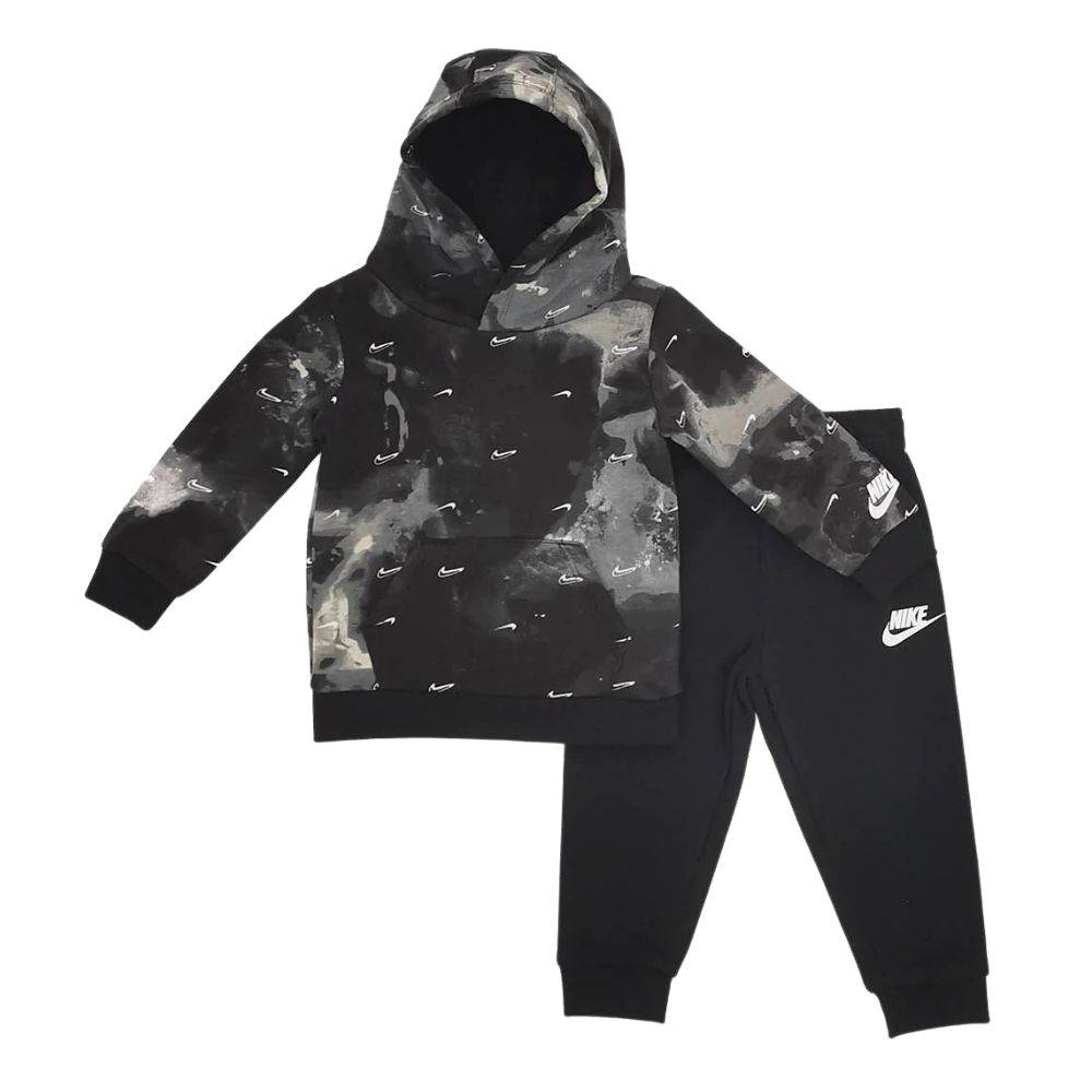 NIKE INFANT SEASONAL PRINT FLEECE HOODIE SET