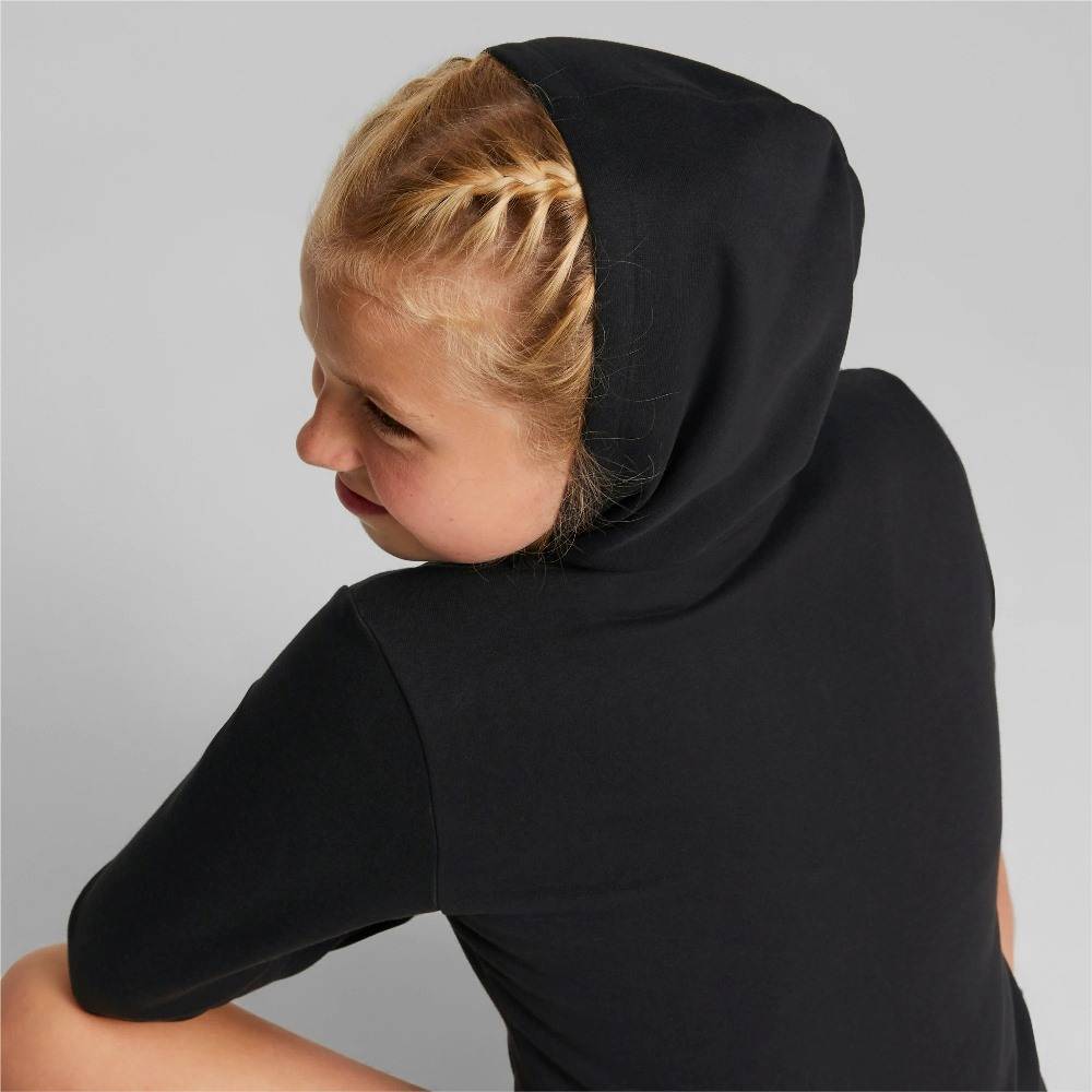 PUMA ESSENTIAL LOGO GIRLS FLEECE FULL-ZIP HOODIE