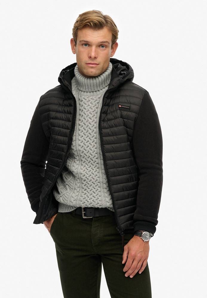 SUPERDRY HOOD STORM FLEECE HYBRID JACKET