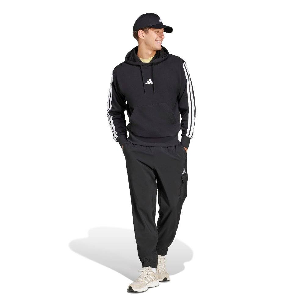 ADIDAS M ESSENTIALS THREE STRIPES FRENCH TERRY HOODIE