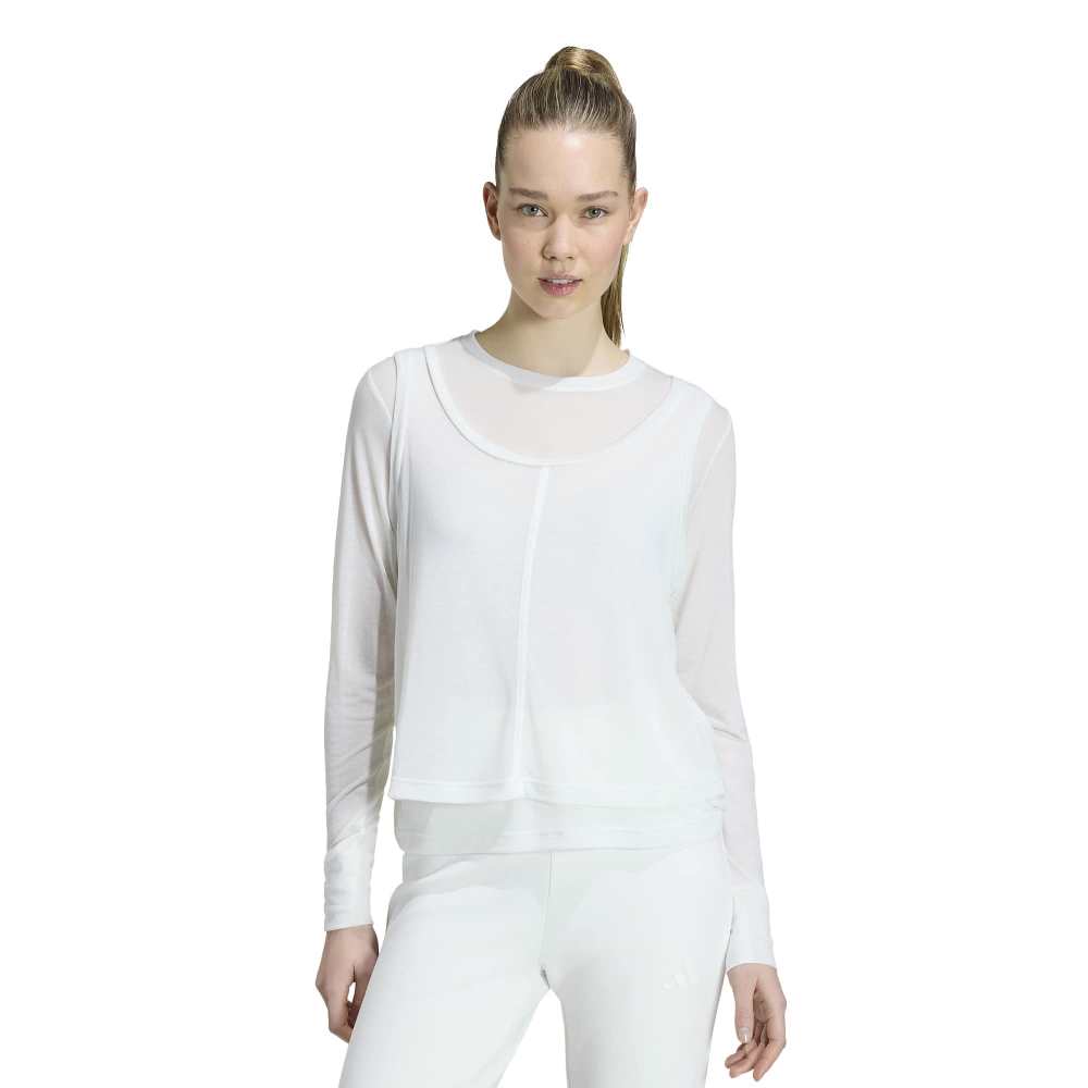 ADIDAS SOFT LUX SHEER LONG-SLEEVE