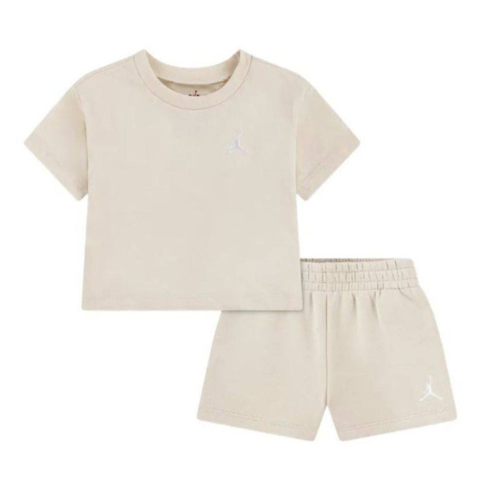 NIKE JORDAN LITTLE GIRLS BROOKLYN ESS FLC SHORT SET