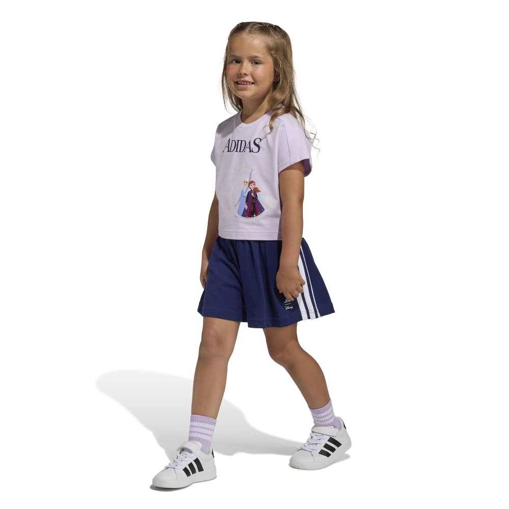 ADIDAS LITTLE GIRLS DISNEY FROZEN T-SHIRT SET