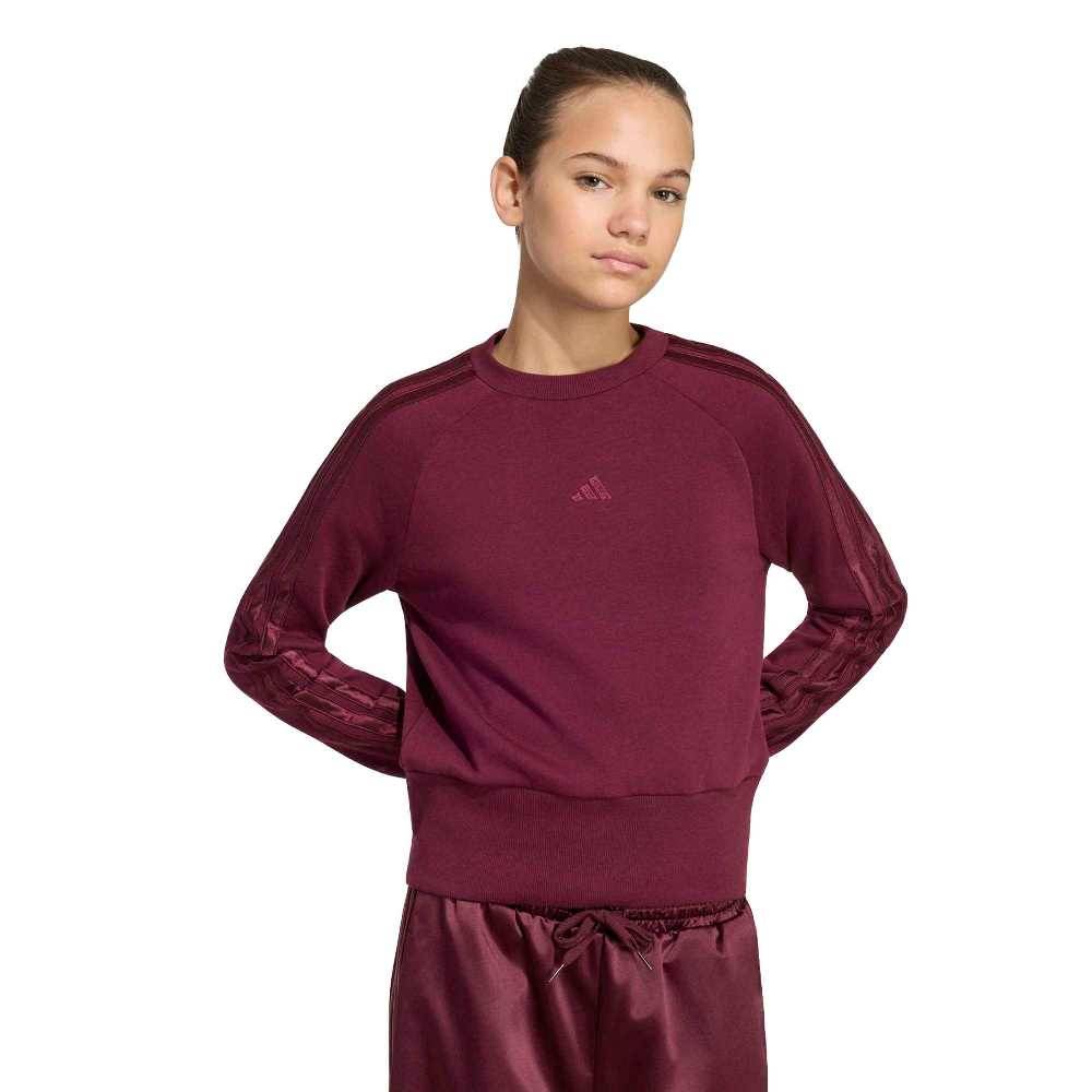 ADIDAS GIRLS SATIN SWEATSHIRT
