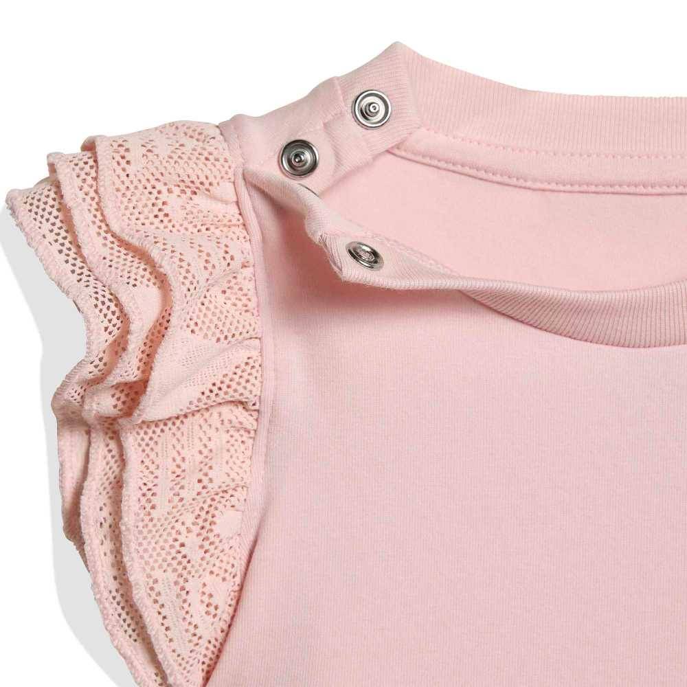 ADIDAS ORIGINALS INFANT LACE 3/4 TIGHTS TEE SET