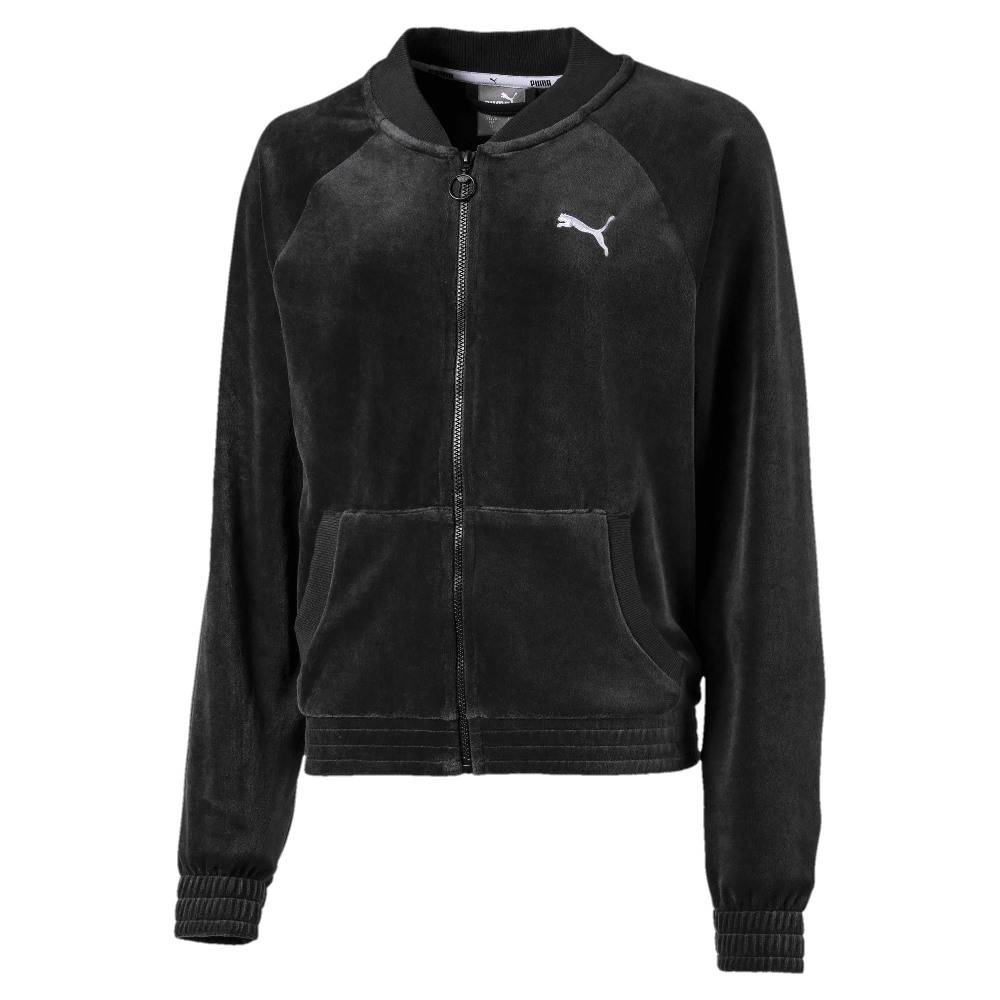 PUMA GIRLS ALPHA VELVET FULL ZIP JACKET