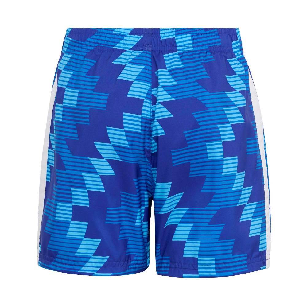ADIDAS BOYS FOOTBALL-INSPIRED GRAPHIC SWIM SHORTS