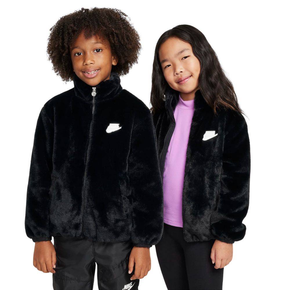 NIKE LITTLE KIDS FAUX FUR JACKET