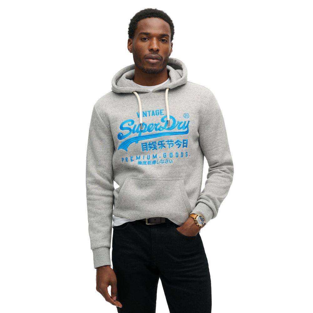 SUPERDRY NEON VINTAGE LOGO GRAPHIC HOODIE