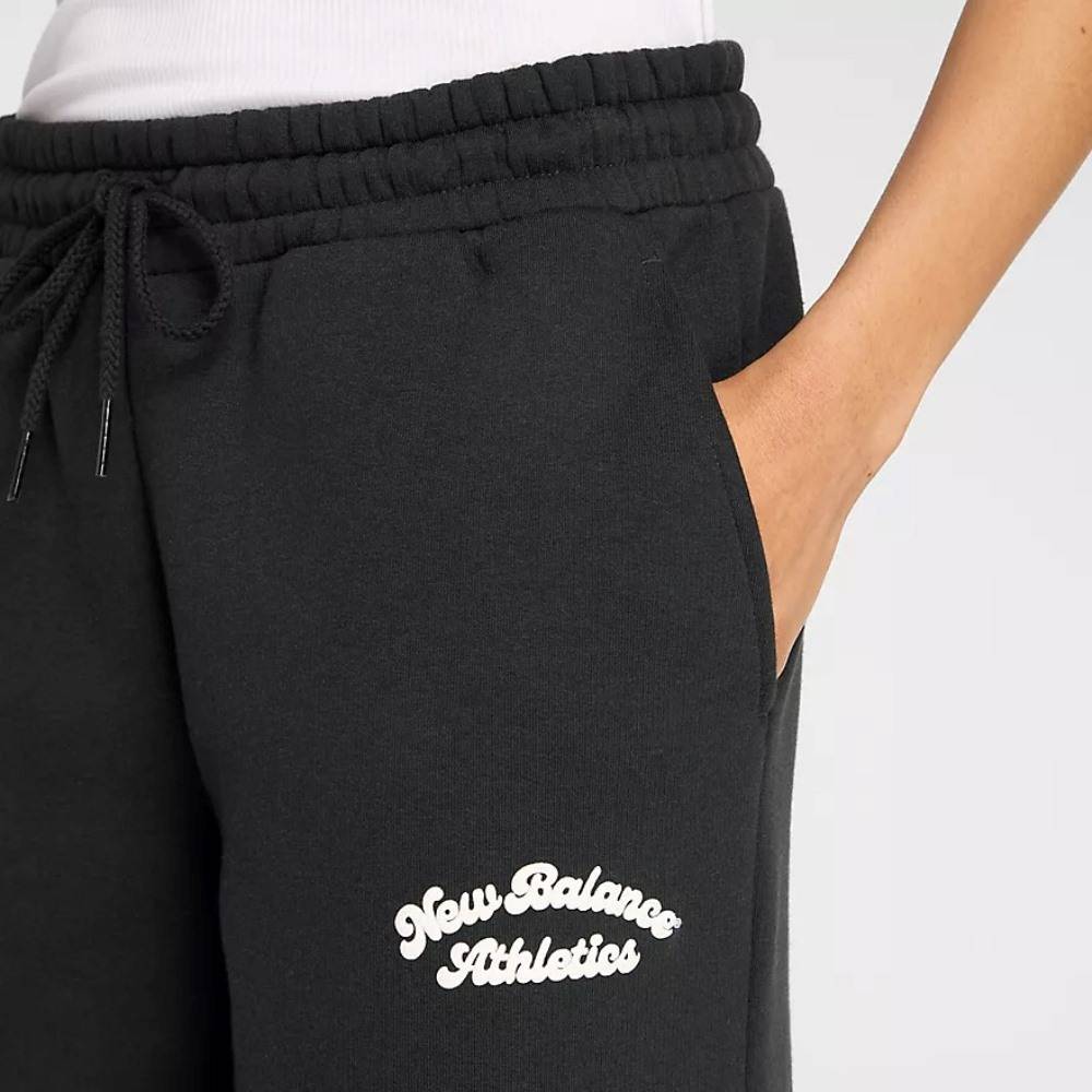 NEW BALANCE LINEAR HERITAGE FLEECE WIDE LEG PANT
