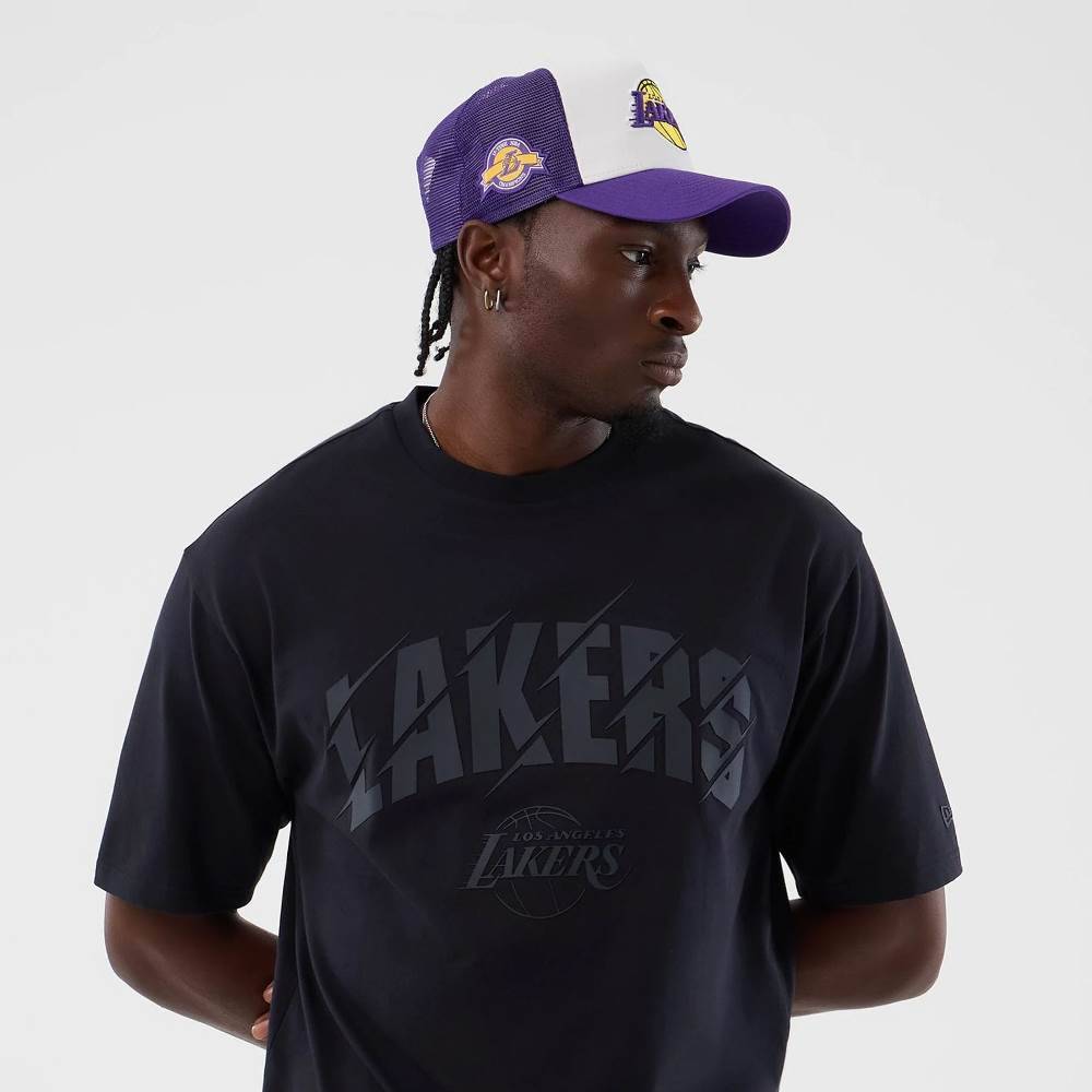 NEW ERA NBA CORE PLUS HD OVERSIZED TEE LOS ANGELES LAKERS
