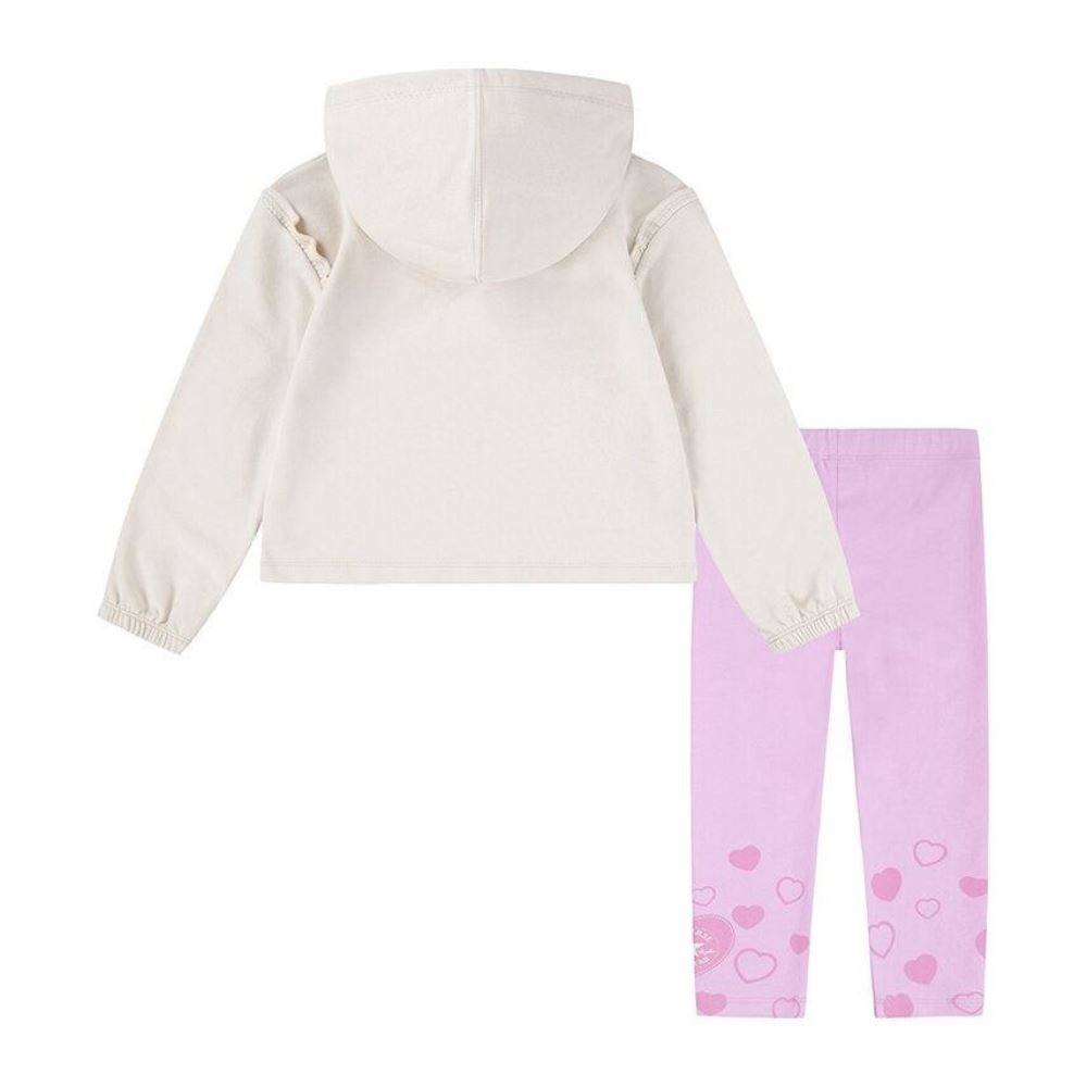 CONVERSE TODDLER HOODIE & HEART LEGGING SET