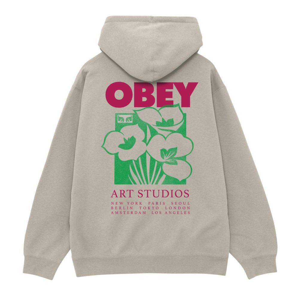 OBEY ART STUDIO FLOWERS FLEECE