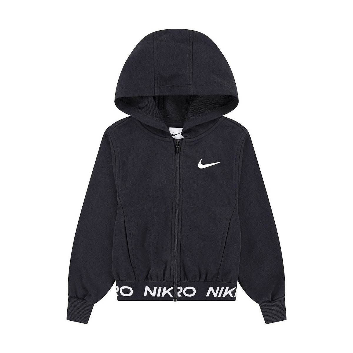 NIKE LITTLE GIRLS NP ESSENTIALS FZ FT HOODIE
