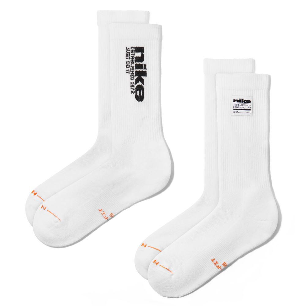 NIKE EVERYDAY ELEVATED CREW SOCKS MULTI GRAPHIC (3-PAIRS)