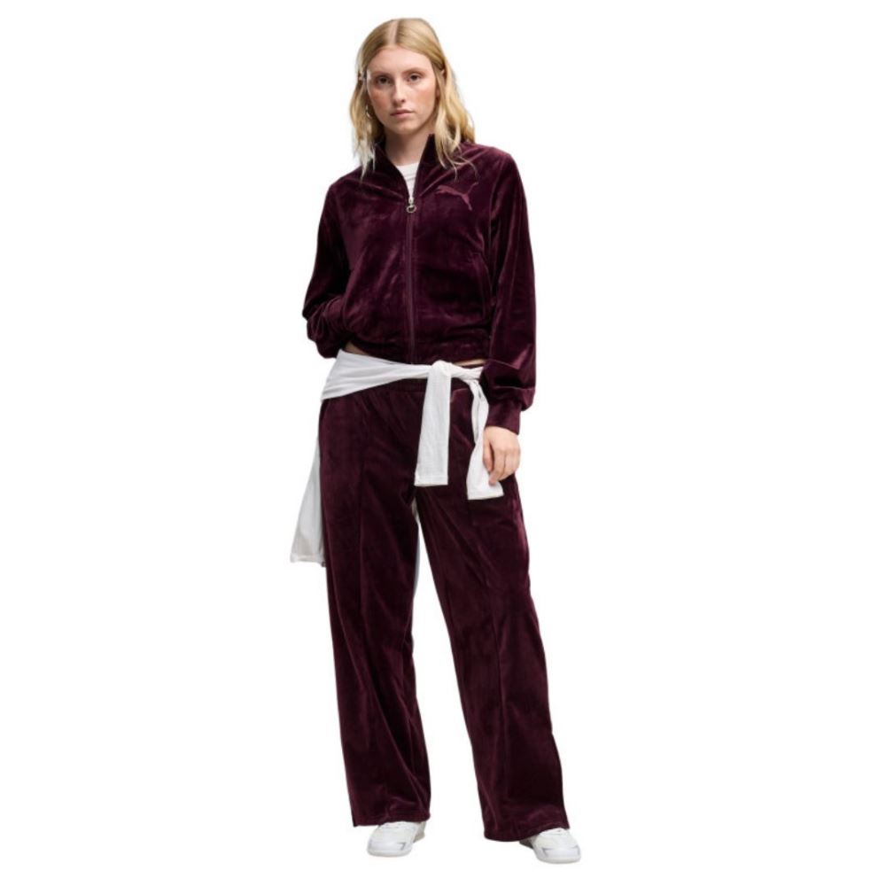 PUMA ESS ELEVATED VELOUR TRACKJACKET