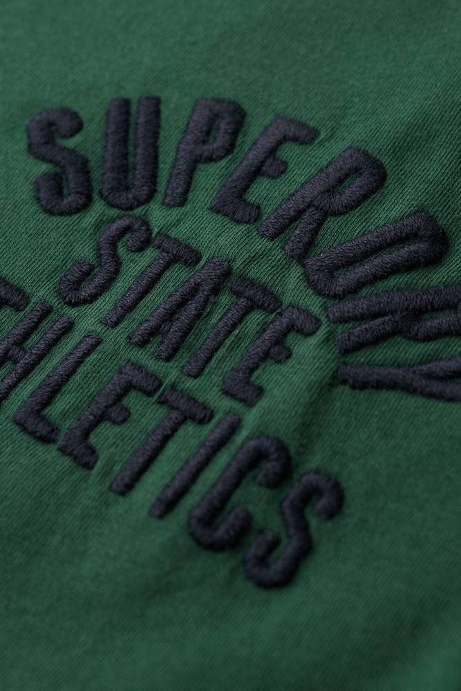 SUPERDRY EMBROIDERED SUPERSTATE ATHLETIC LOGO TEE