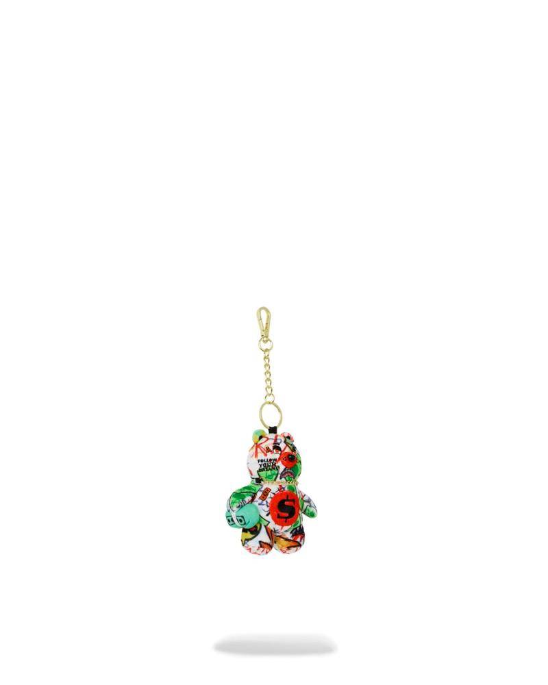 SPRAYGROUND DOODLE BEAR KEYCHAIN