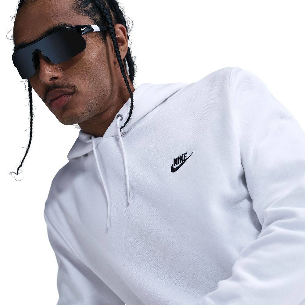 NIKE CLUB BRUSHED FLEECE PULLOVER HOODIE