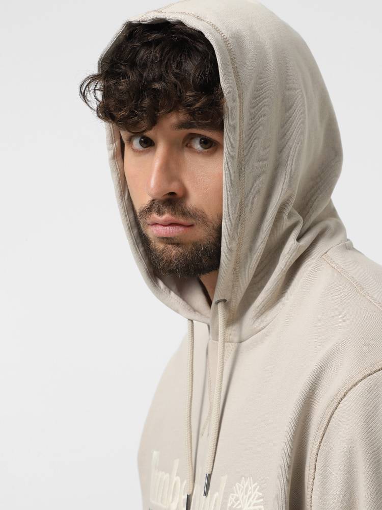 TIMBERLAND ESTABLISHED 1973 EMBROIDERED LOGO LOOPBACK HOODIE