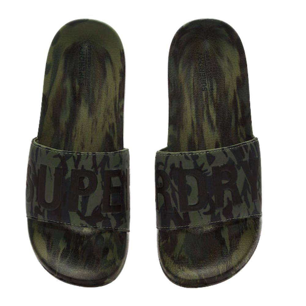 SUPERDRY CAMO VEGAN MENS POOL SLIDE