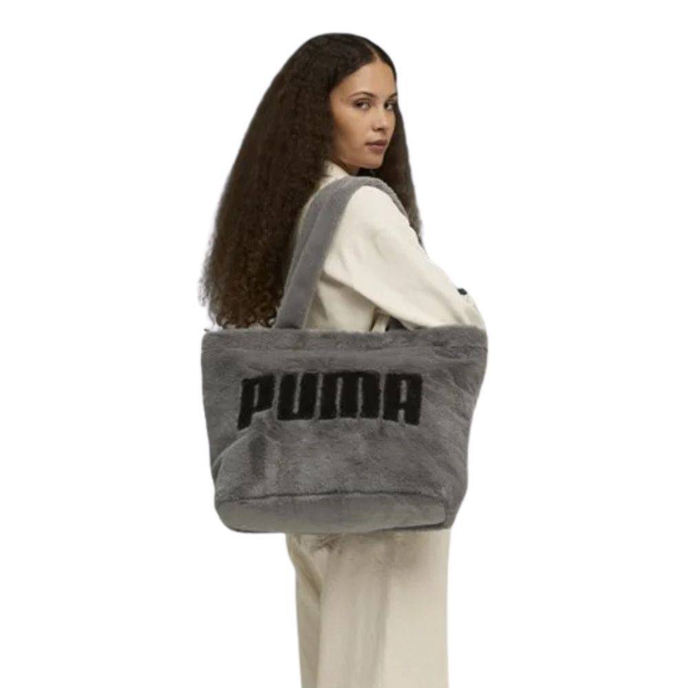 PUMA UP FAUX FUR SHOPPER