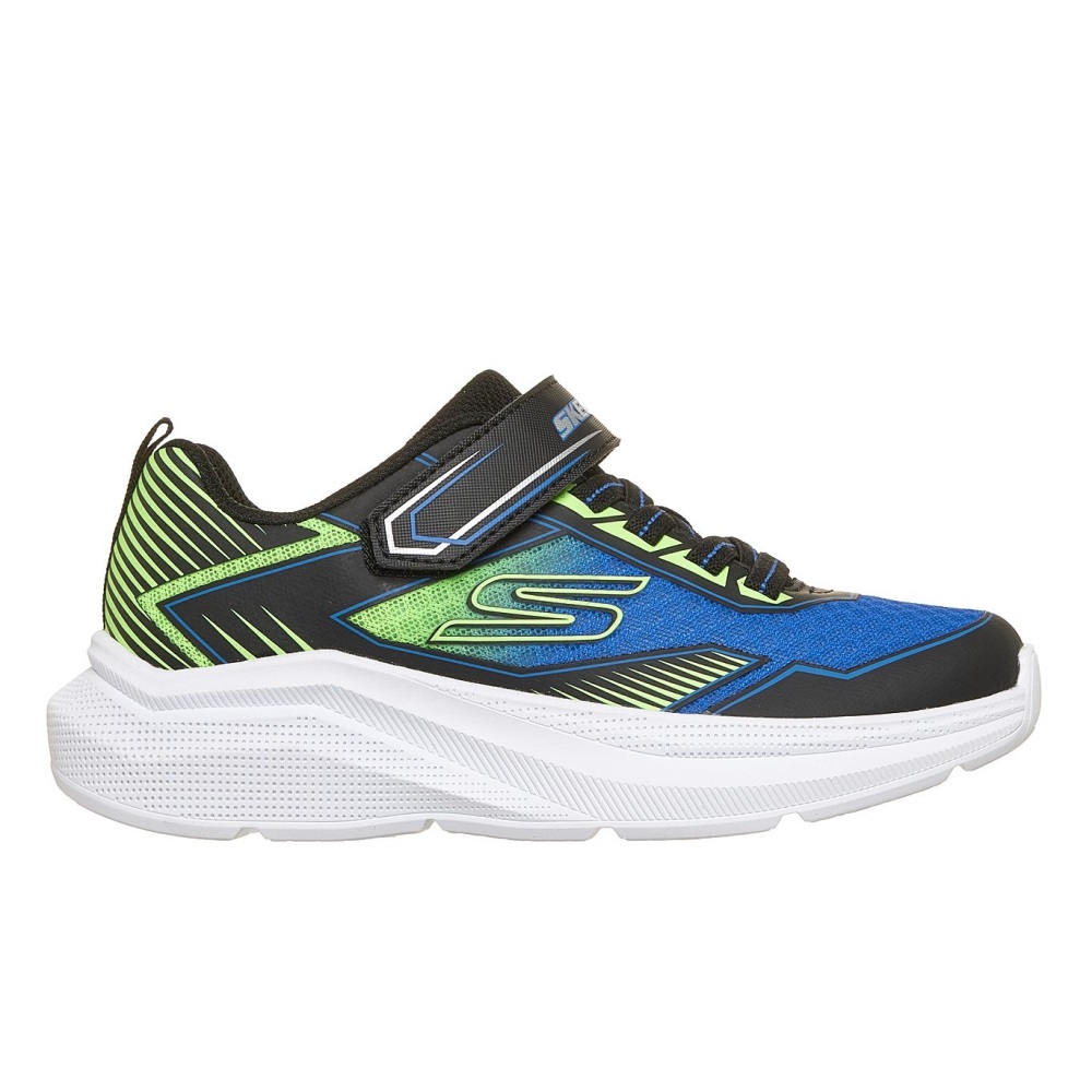 SKECHERS BOYS MICROSPEC VELOCITY - LIGHTWEIGHT GORE & STRAP SNEAKER