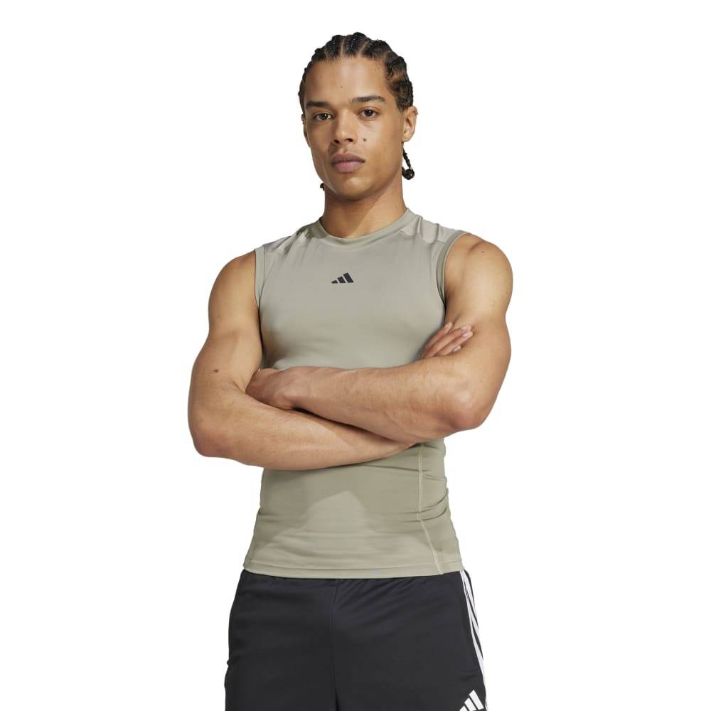 ADIDAS M TECHFIT COMPRESSION TRAINING SLEEVELESS T-SHIRT