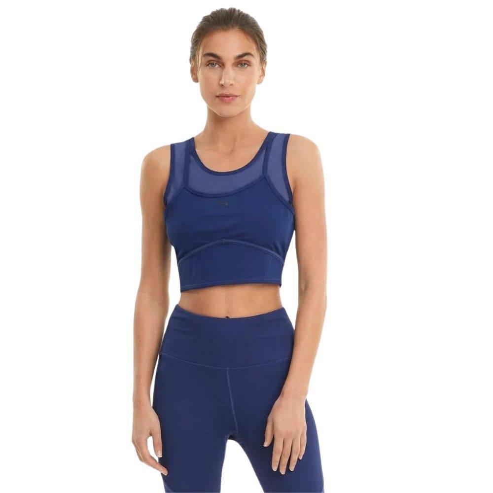 PUMA STUDIO LAYERED CROP TOP