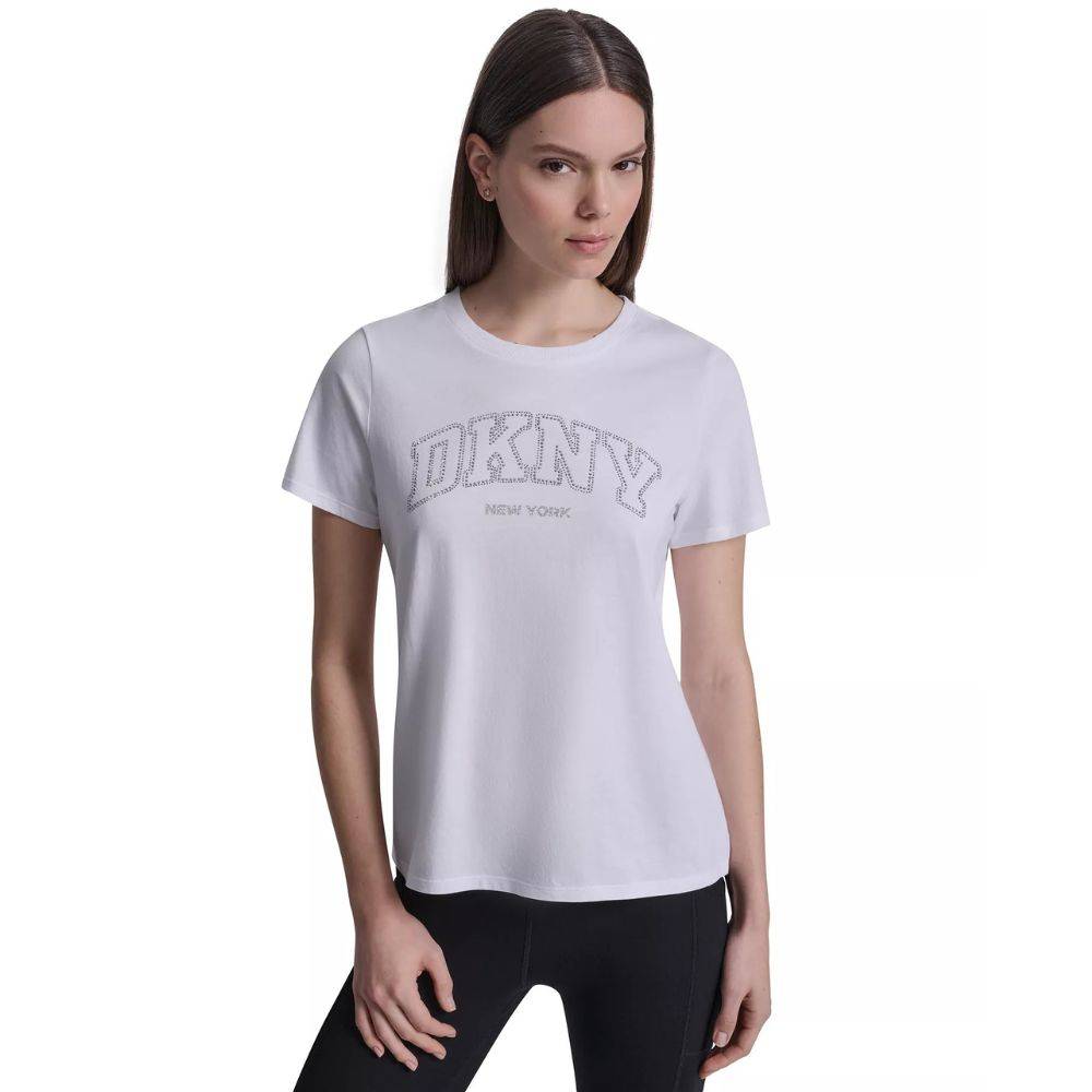 DKNY VARSITY NY LOGO SHORT SLEEVE RELAXED FIT TEE