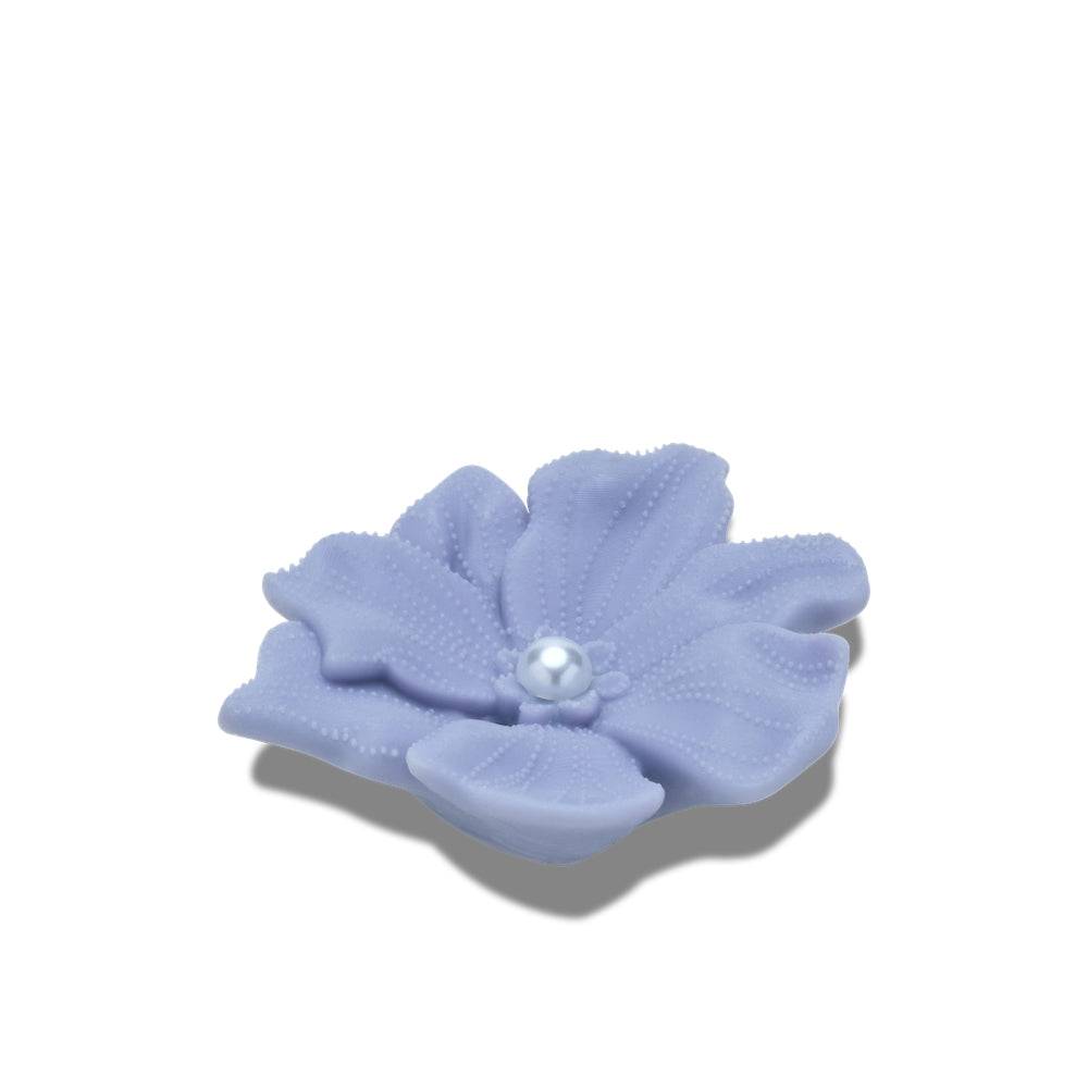 CROCS PERIWINKLE FLOWER WITH PEARL JIBBITZ