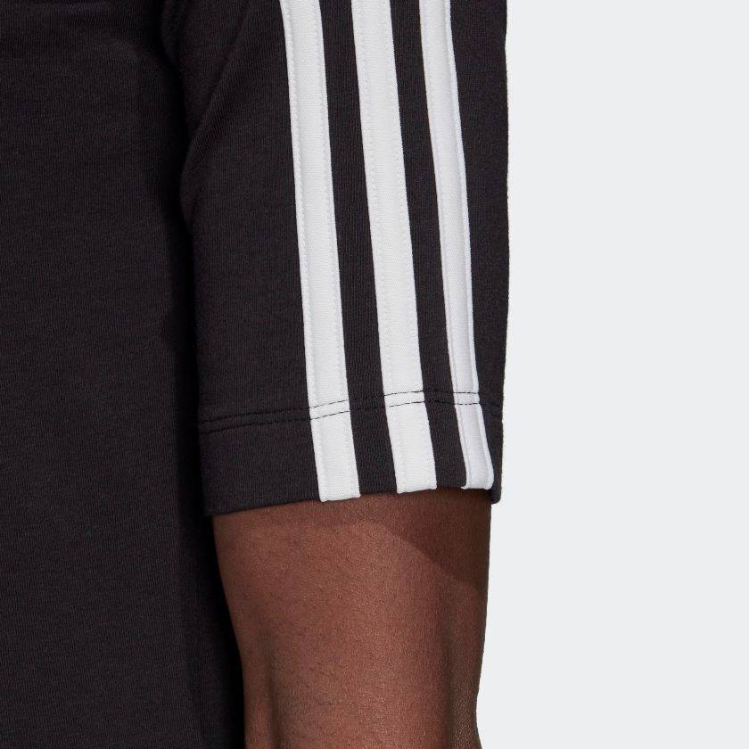 ADIDAS WOMENS OPEN BACK 3-STRIPES TEE