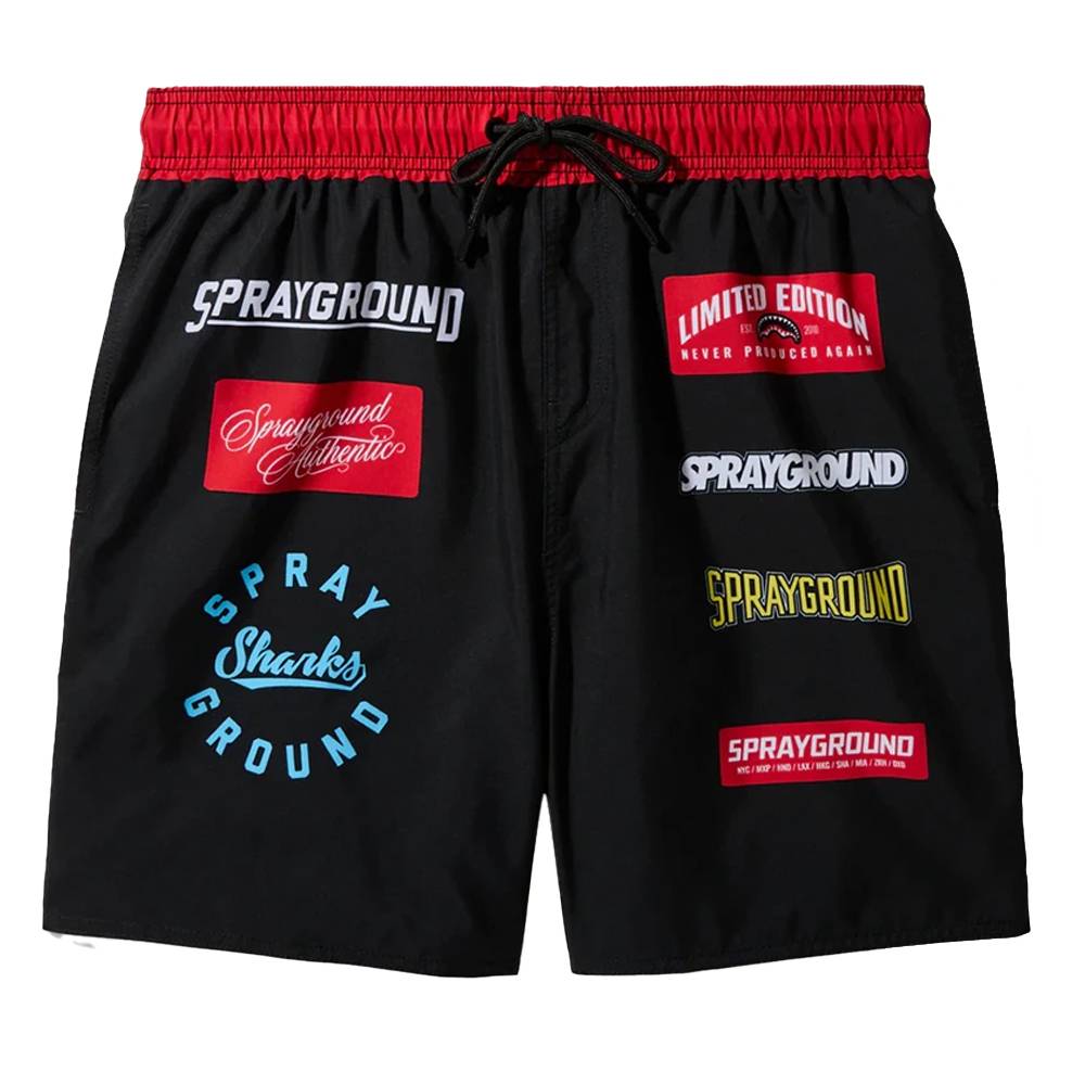 SPRAYGROUND LOGO PATCHES SWIM SHORT