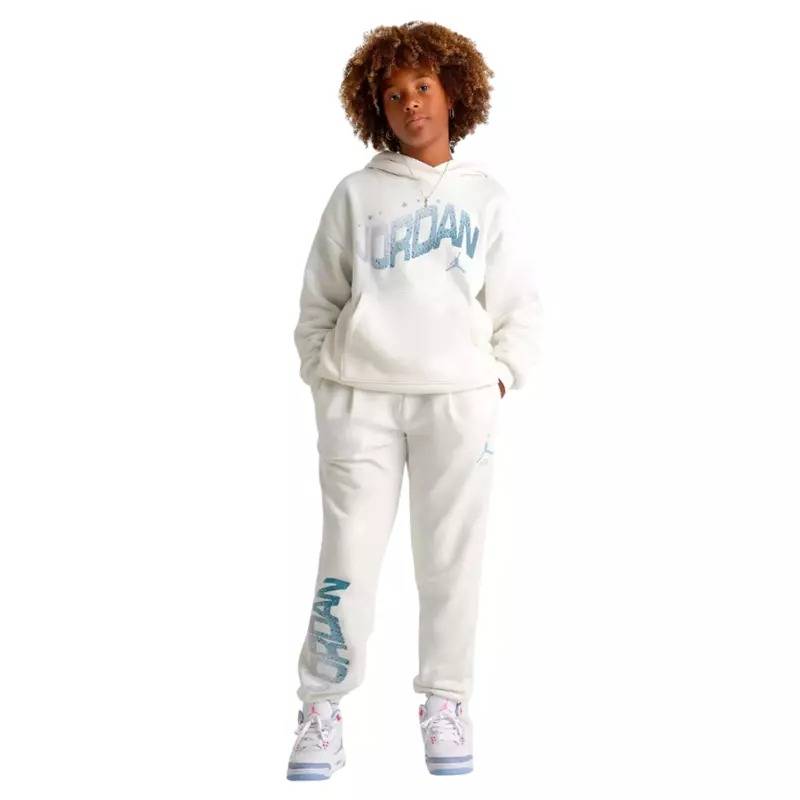 NIKE JORDAN GIRLS JUMPMAN CLUB PLEATED FLC P
