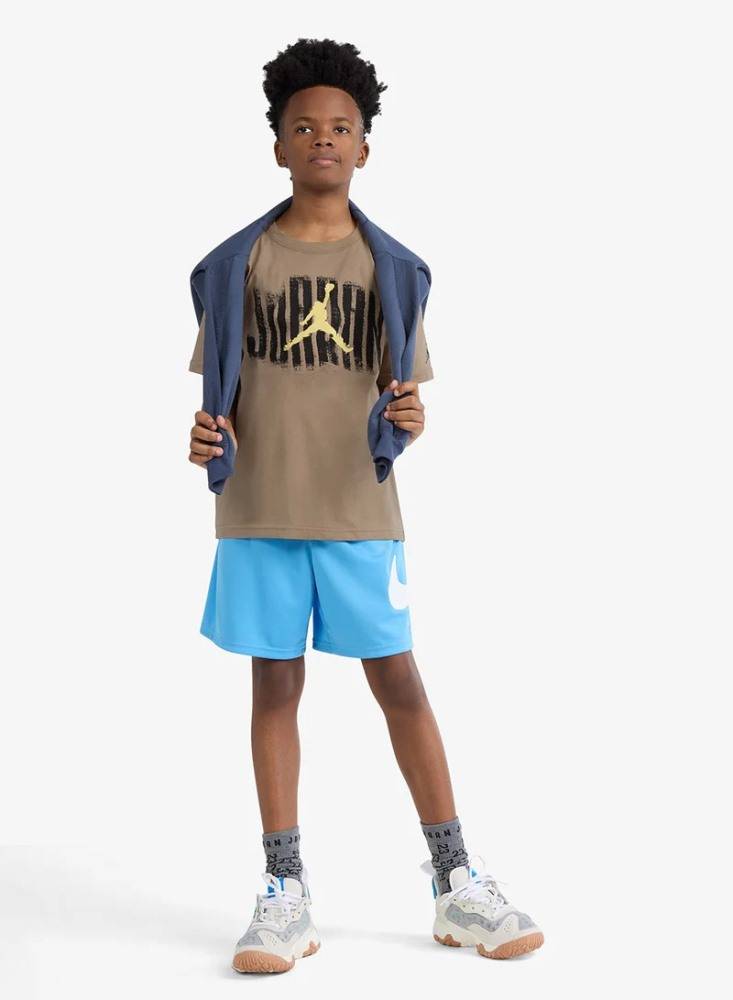 NIKE JORDAN BOYS JORDAN DISTRESSED SS TEE