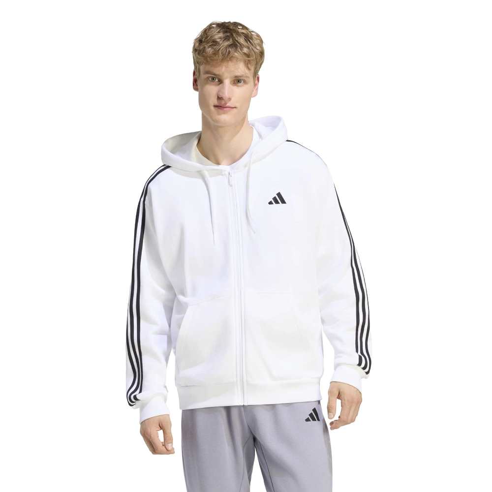 ADIDAS M ESSENTIALS 3-STRIPES FRENCH TERRY FULL-ZIP HOODIE