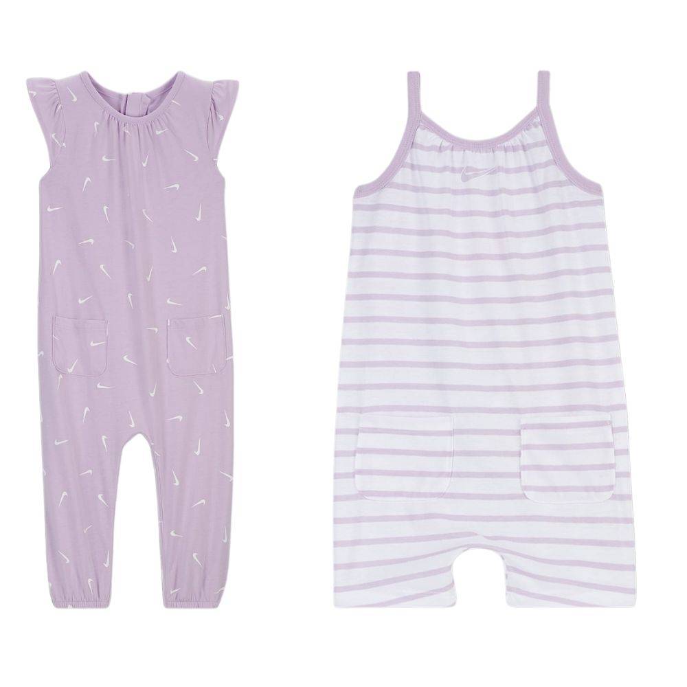NIKE INFANT GIRLS ESSENTIALS 2PK ROMPER