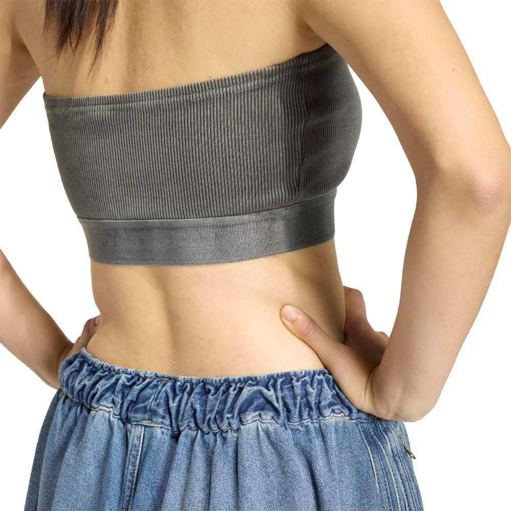 ADIDAS ORIGINALS ESSENTIALS RIB BANDEAU TOP WASHED