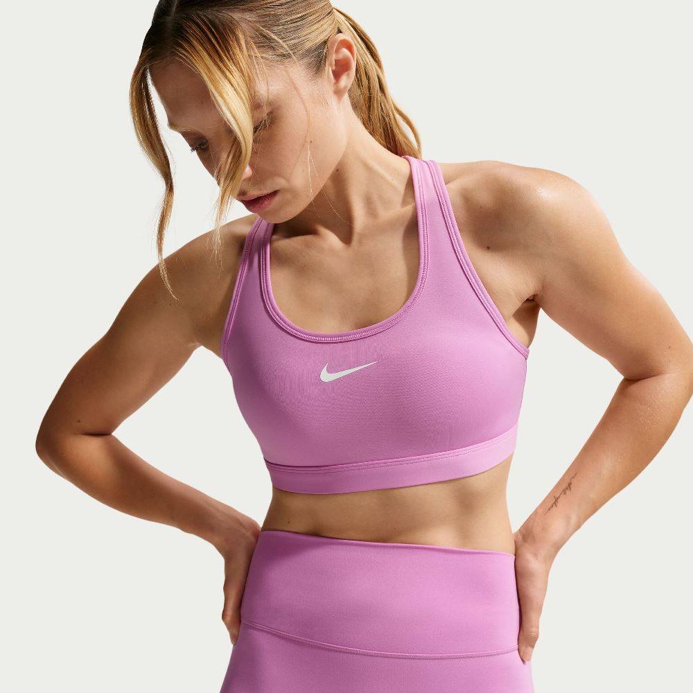NIKE WOMENS SWOOSH MEDIUM-SUPPORT PADDED BRA