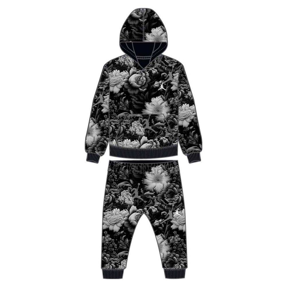 NIKE JORDAN TODDLER BRKLYN ESSENTIAL FLORAL ALL OVER PRINT SET