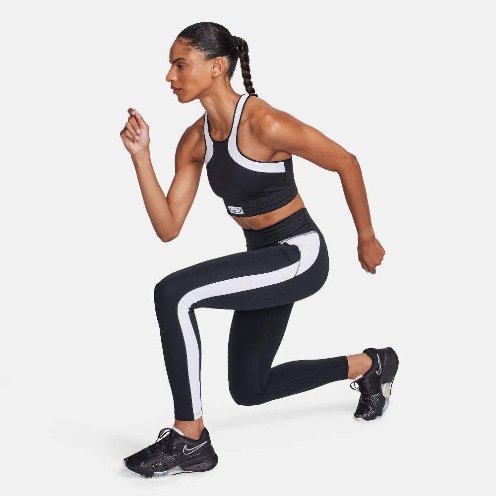 NIKE WOMENS DRI-FIT HIGH-NECK MEDIUM SUPPORT BRA