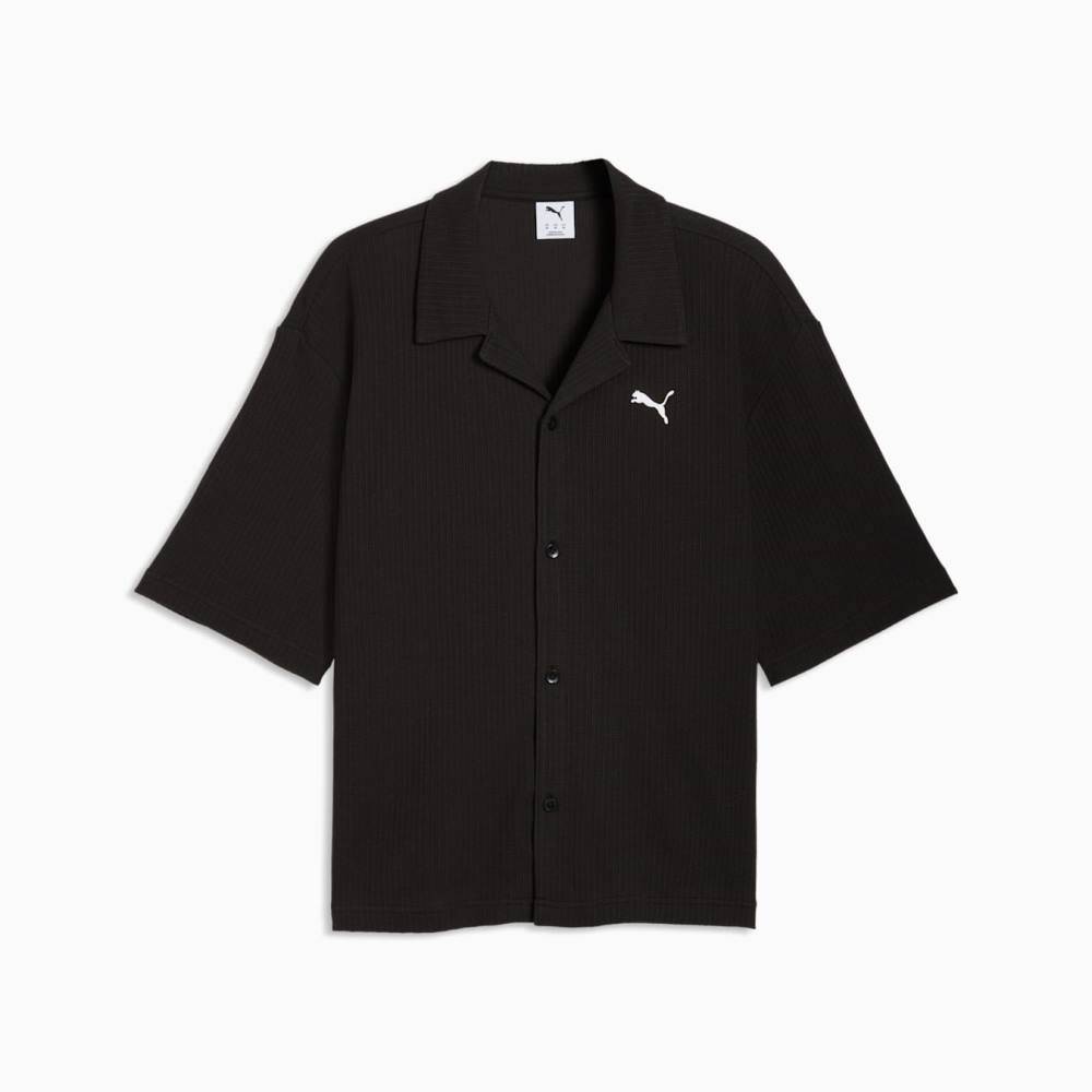 PUMA WARDROBE ESS WAFFLE BOXY SHIRT