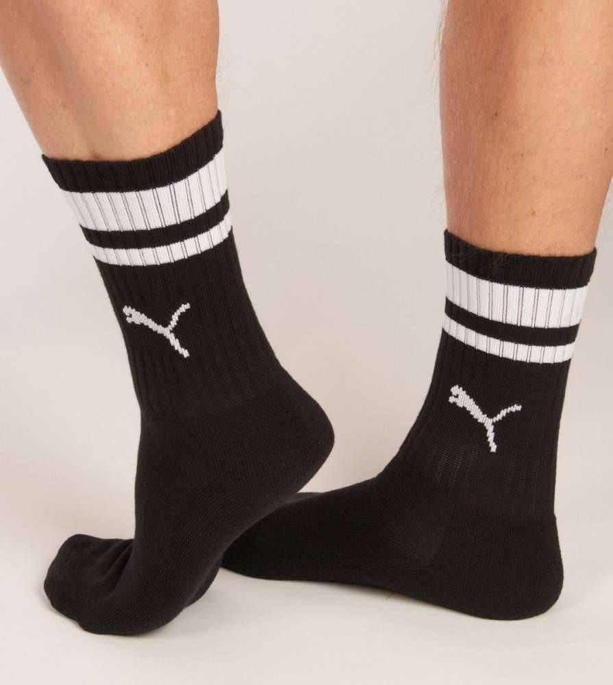 PUMA CREW HERITAGE STRIPE 2-PAIRS SNEAKER SOCKS