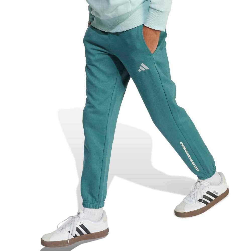ADIDAS BOYS SLOGAN FLEECE PANTS