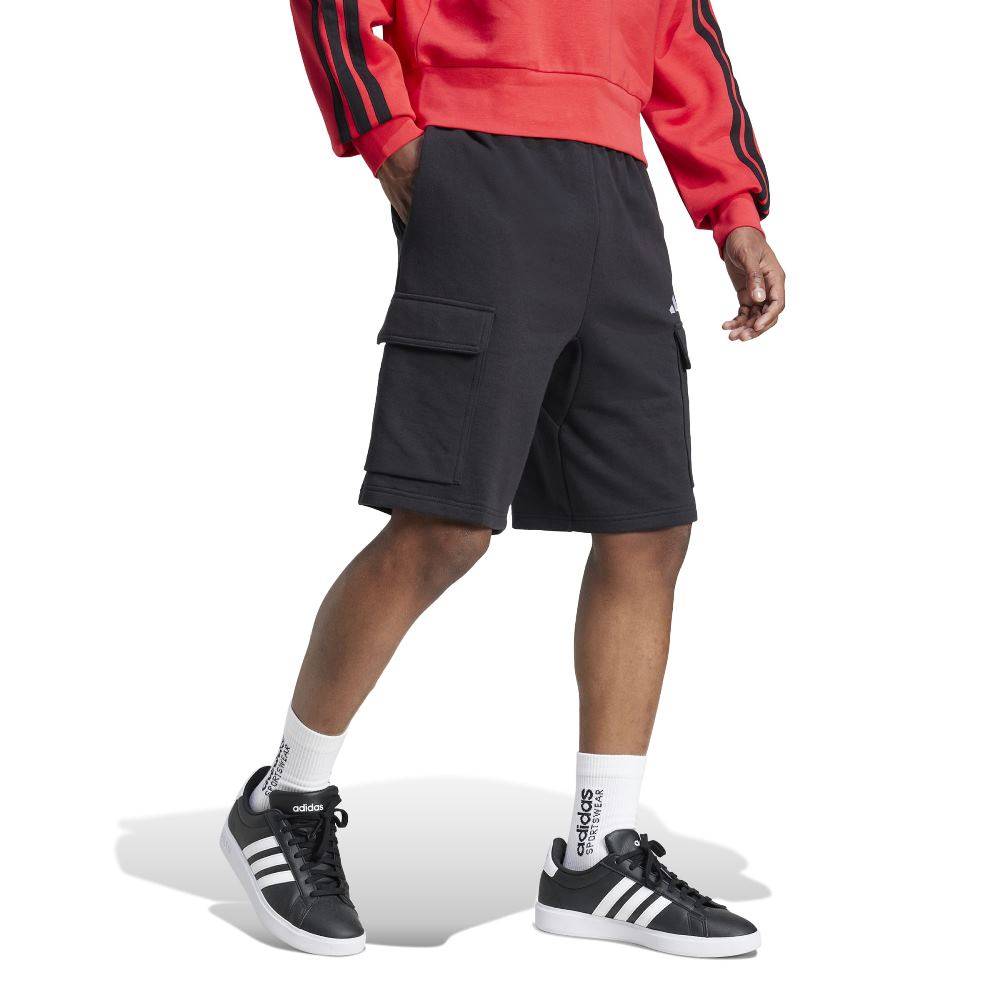 ADIDAS M ESSENTIALS FEELCOZY FRENCH TERRY CARGO SHORTS